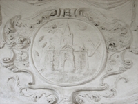 Plaster relief in the chapel